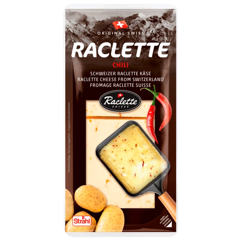 Original Swiss Raclette Käse chili 200g